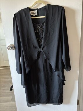 Mother Of The Bride Dress Sheer Black Long Sleeve Sequins Grandma Wedding Guest